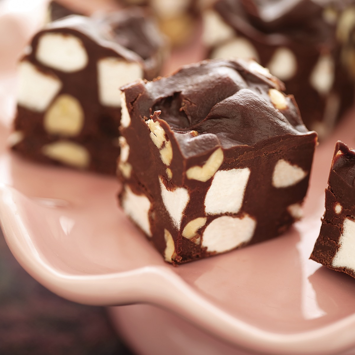 Easy Rocky Road Fudge