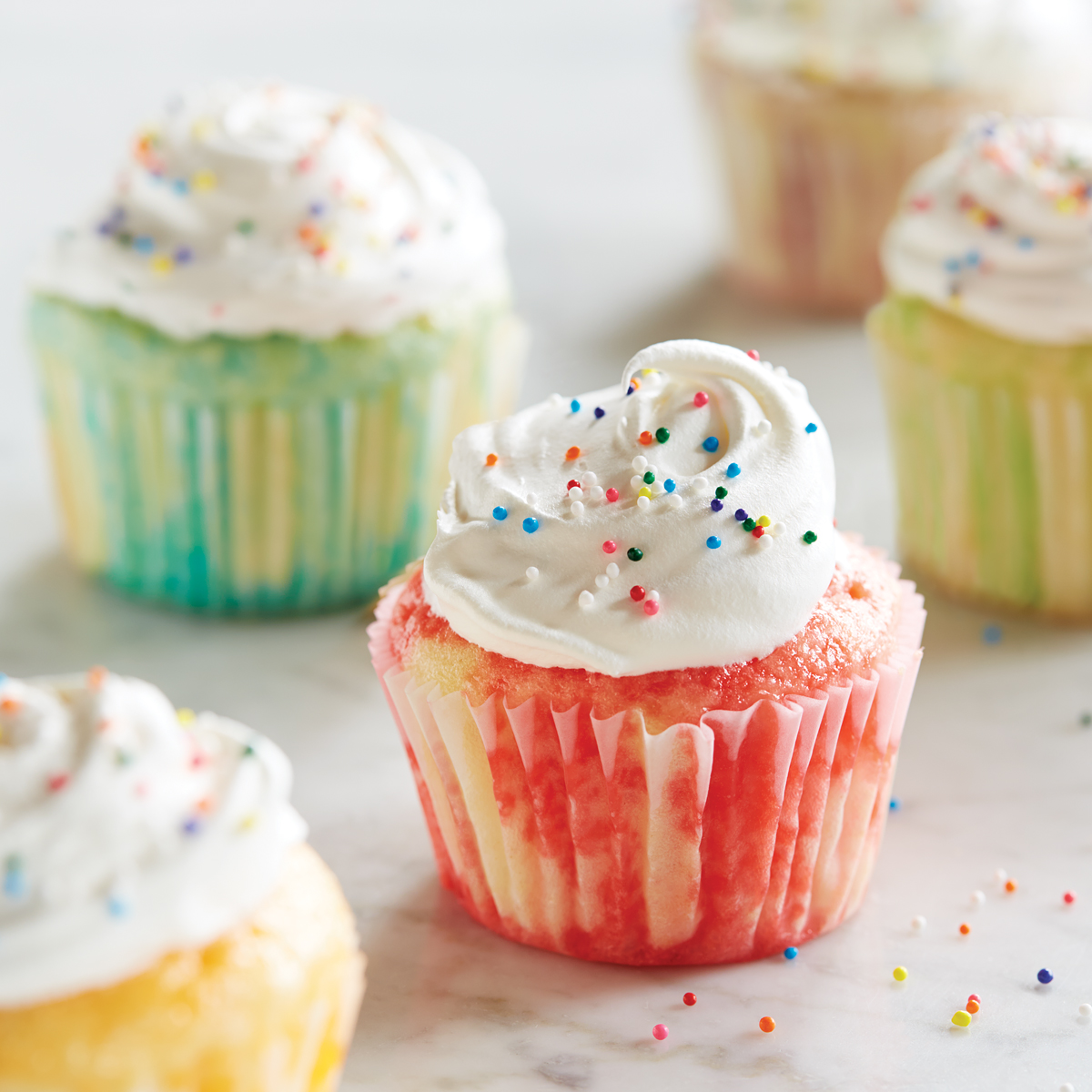 Rainbow Cupcakes