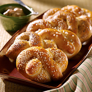 Soft Buttered Pretzels