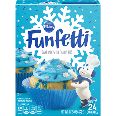 Funfetti Winter Cake Mix with Candy Bits