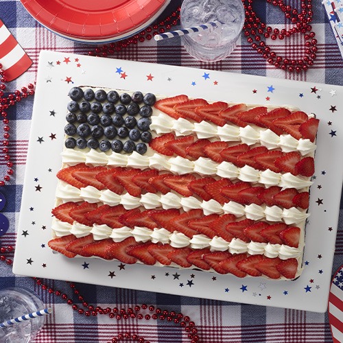 Red, White and Blueberry Brownies