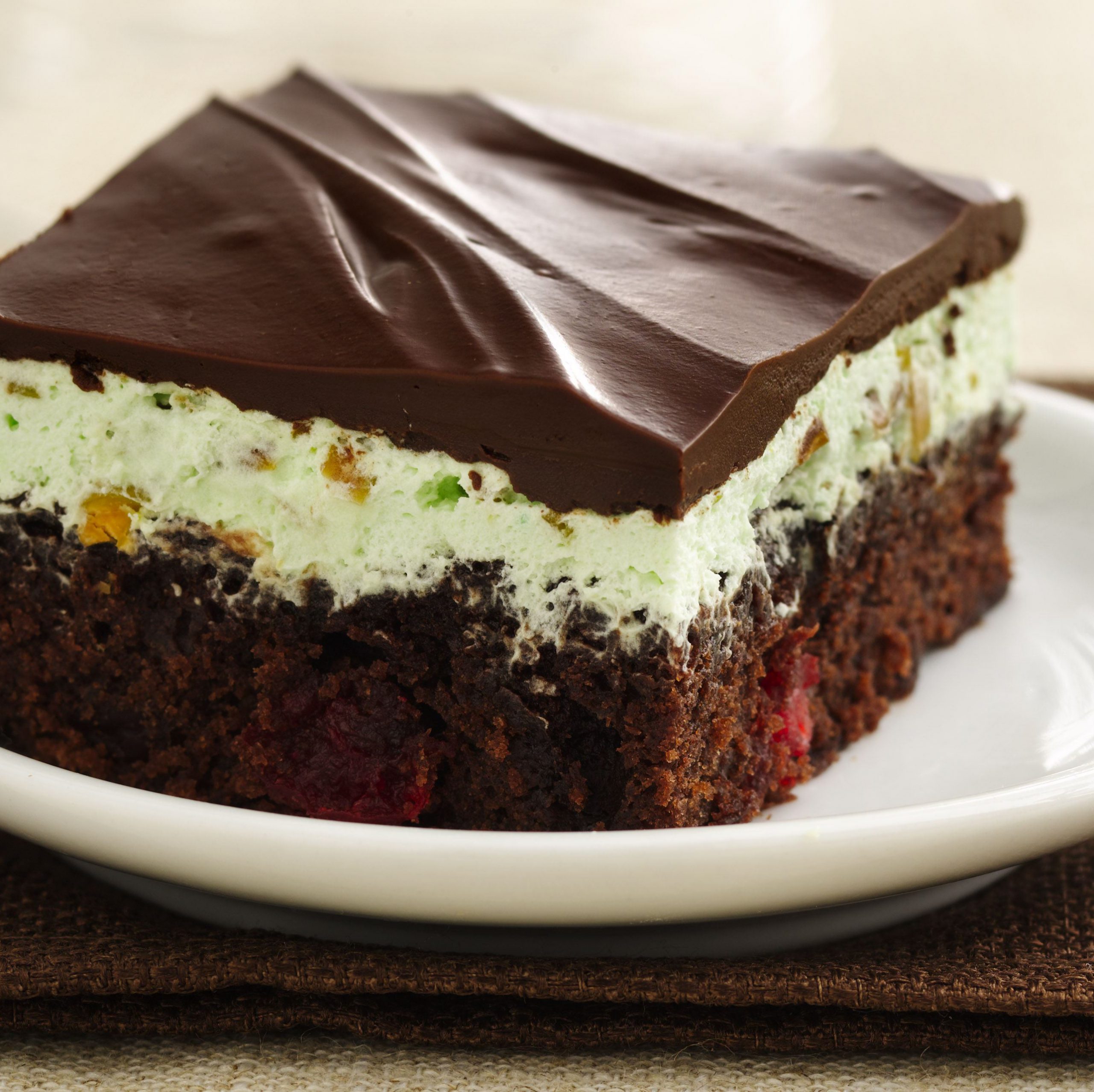 Chocolate-Cherry-Pistachio Brownies