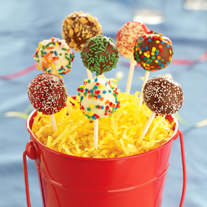 Festive Brownie Pops