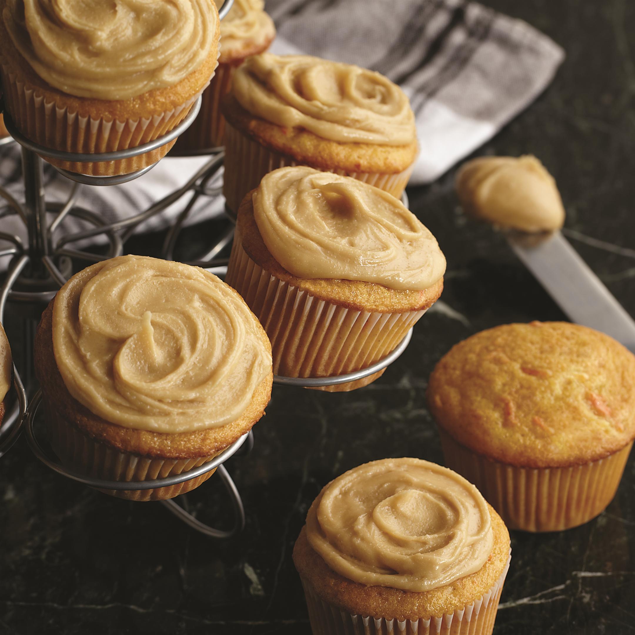 Carrot Spice Cupcakes with Penuche Frosting