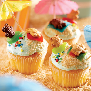Day-at-the-Beach Cupcakes