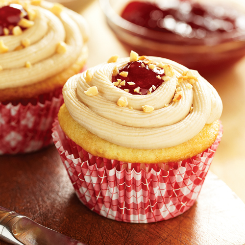 Peanut Butter and Jelly Cupcakes