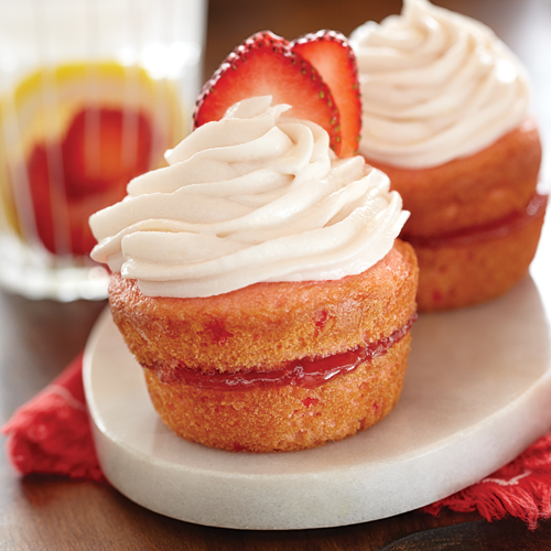 Very Strawberry Cupcakes