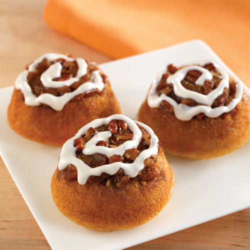 Praline Pumpkin Mini Cakes