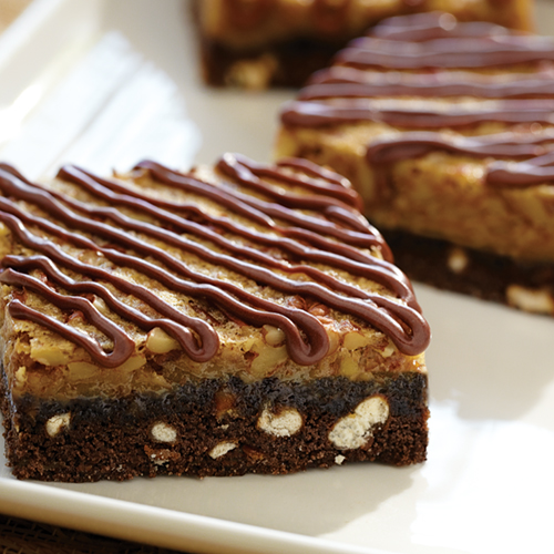 Chocolate Pecan Pretzel Bars