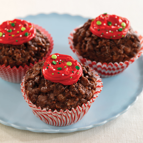 Chocolate Peppermint Crunch Cupcakes