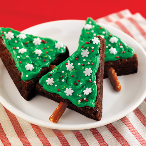 Holiday Brownie Tree Bites - Pillsbury Baking