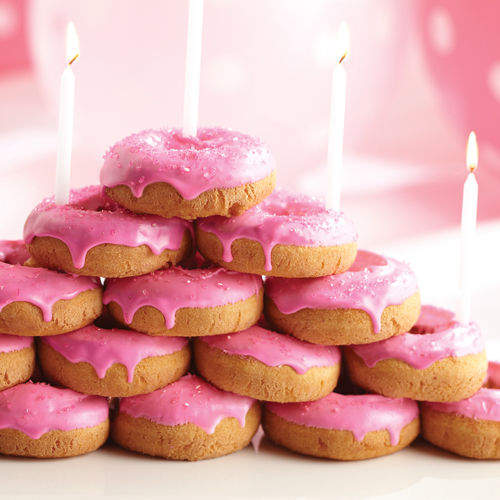 Hot Pink Doughnut Pyramid