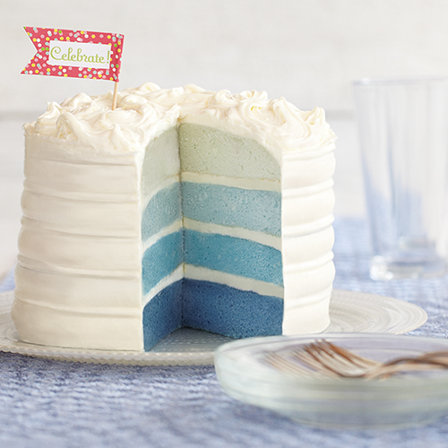 Blue Ombre Cake