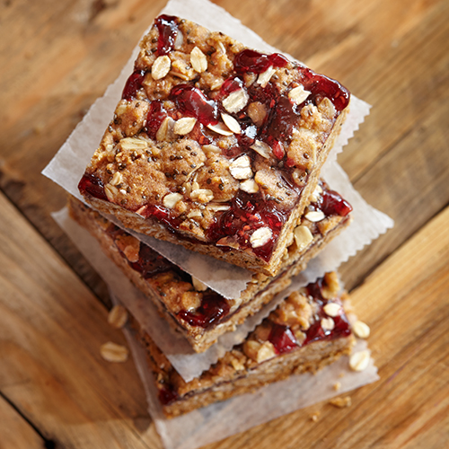 Whole Wheat Raspberry Crumble Bars