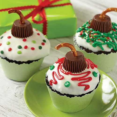 Holiday Ornament Cupcakes Recipe
