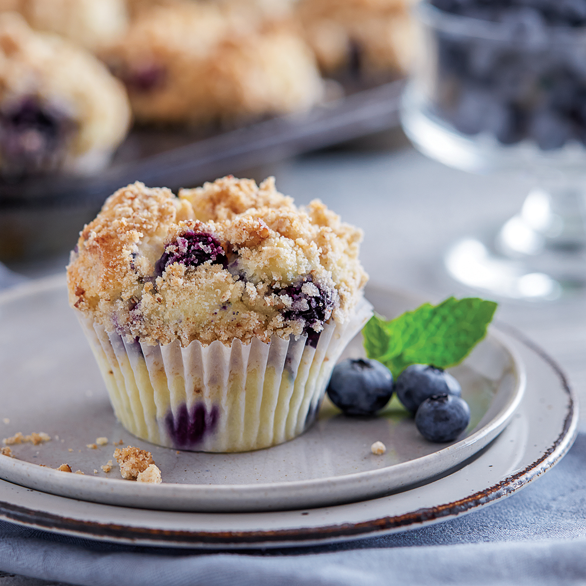 Gluten Free Blueberry Streusel Muffins