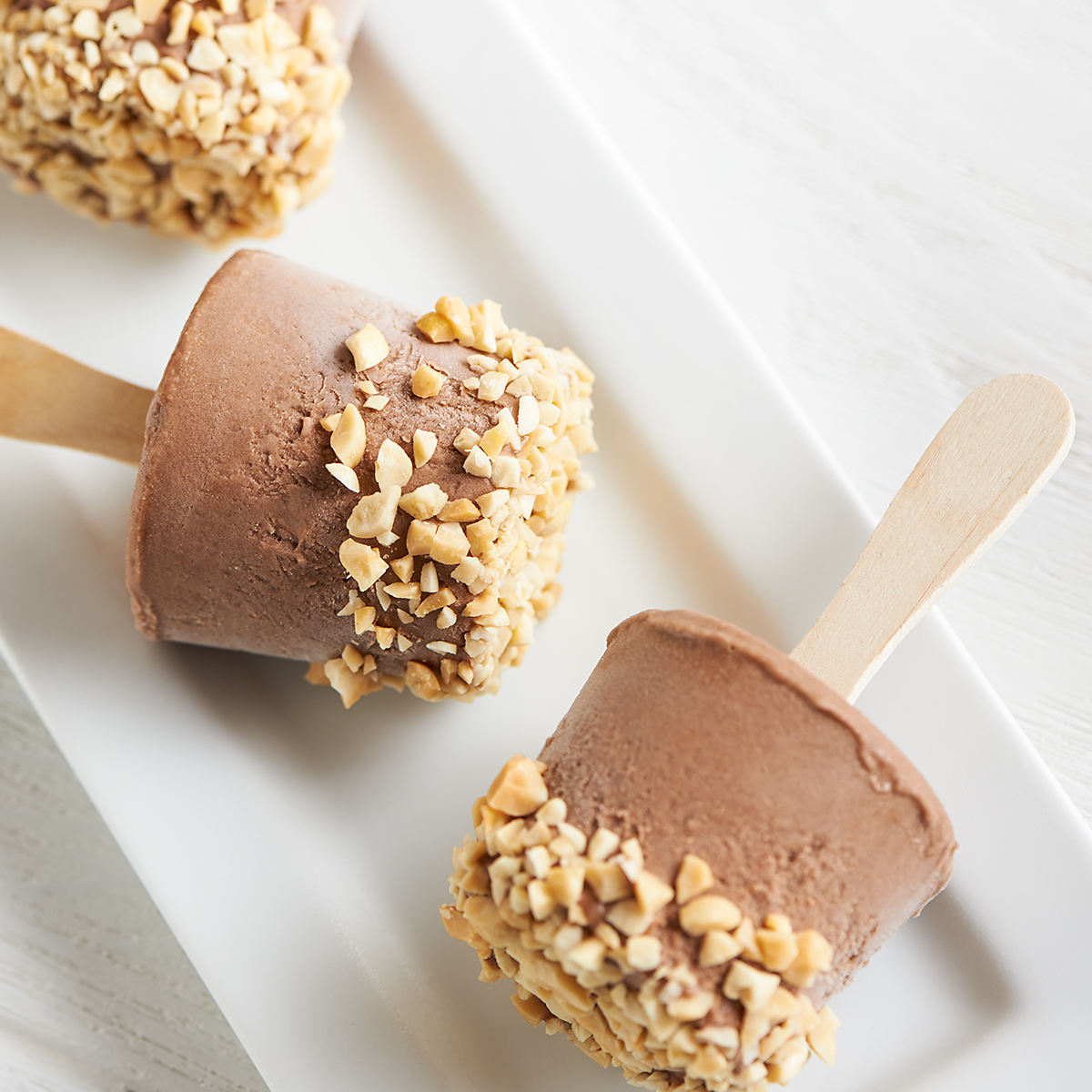 Peanut Butter-Banana Fudge Pops