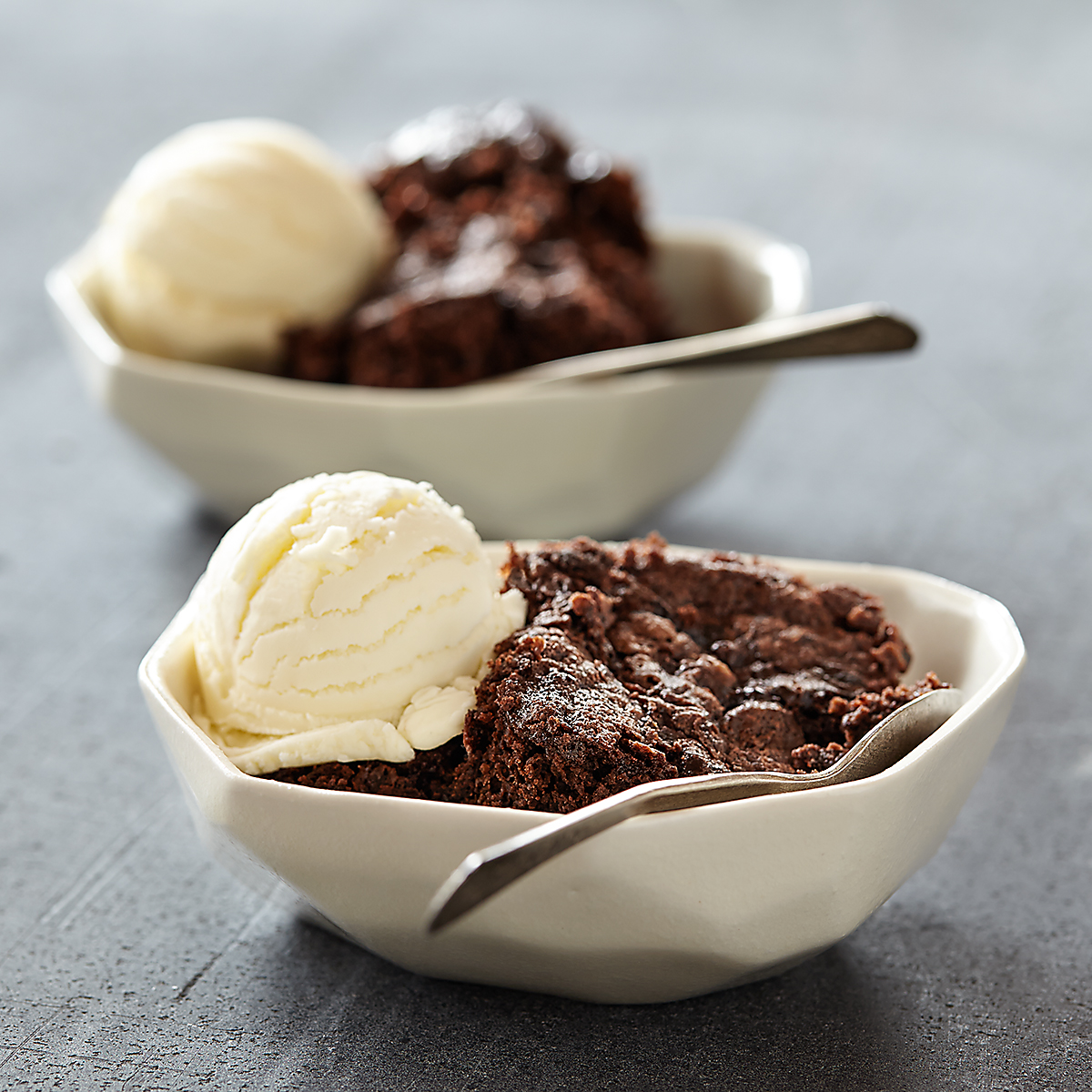 Warm Fudge Brownie Pudding