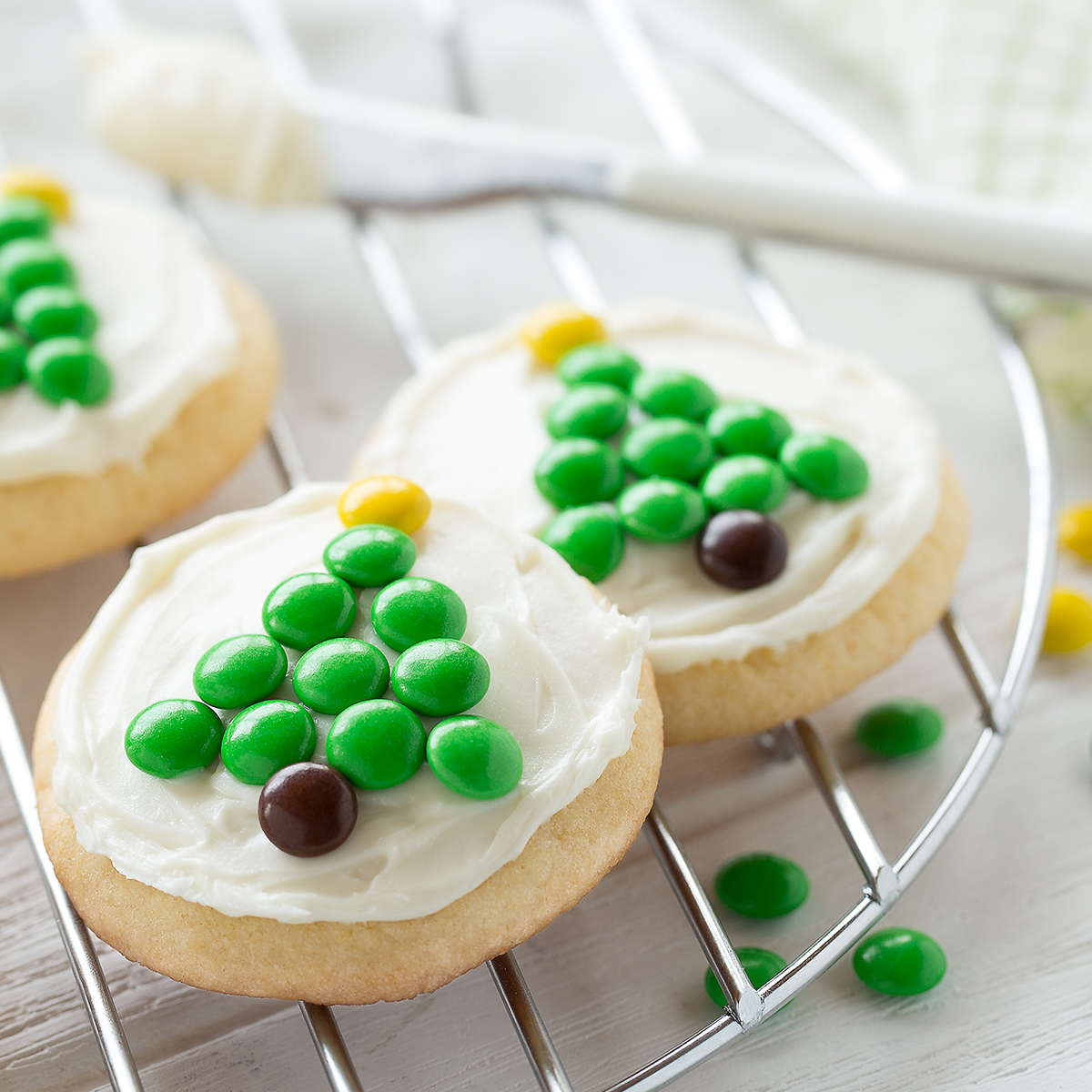 Frosted Christmas Tree Cookies Recipe