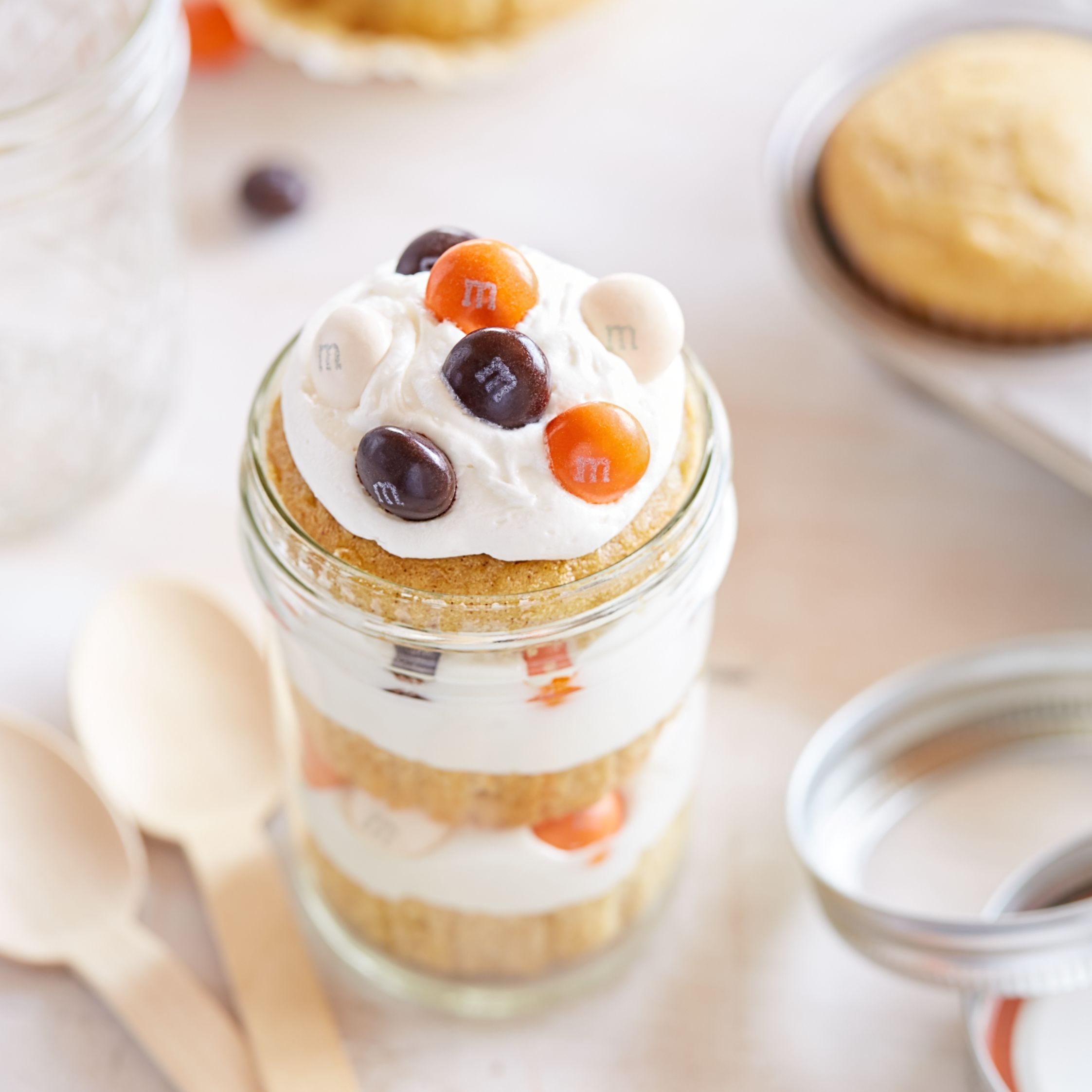 Autumn Dessert in a Jar