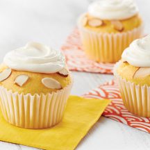 Gluten Free* Frosted Almond Cupcakes