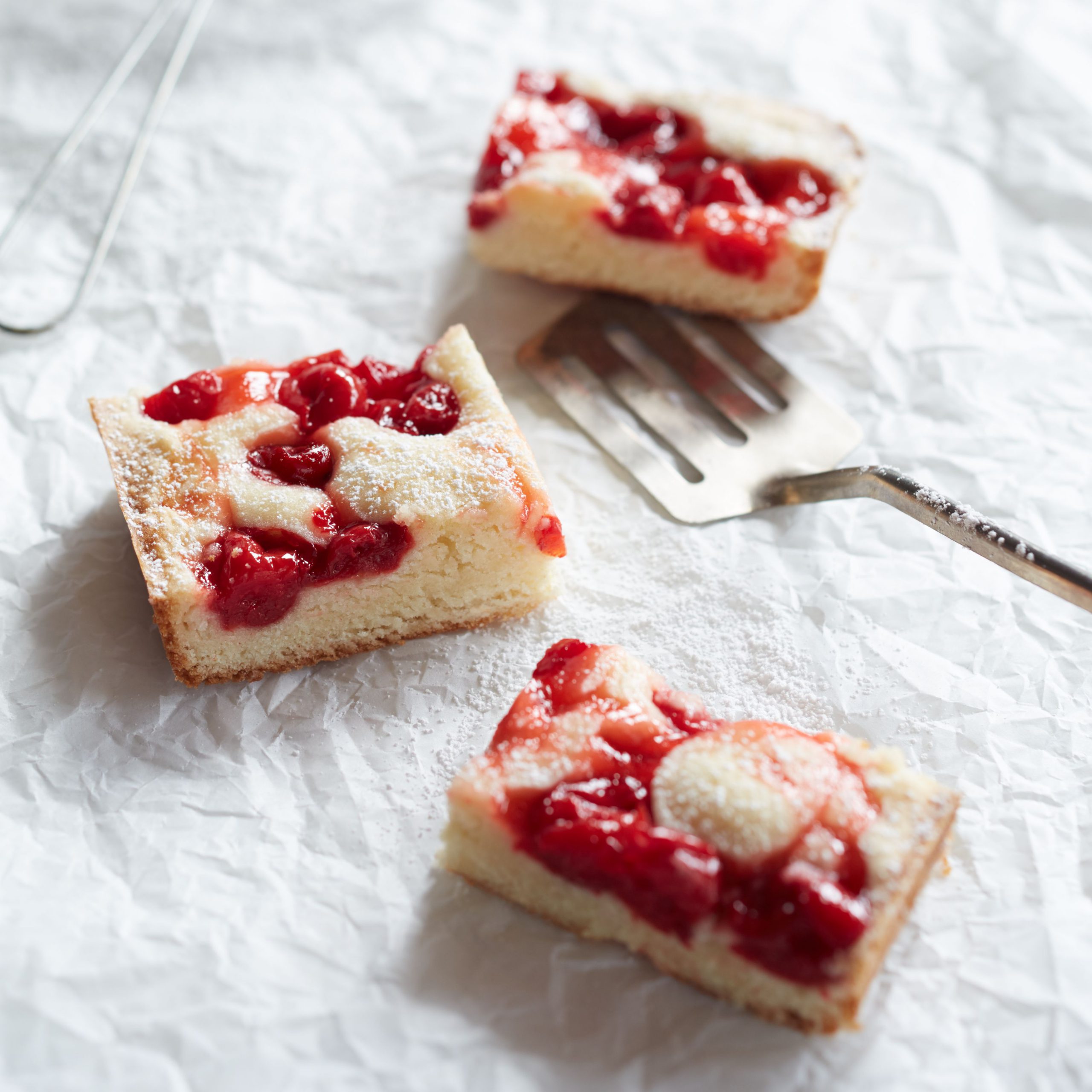 Easy Cherry Snack Cake