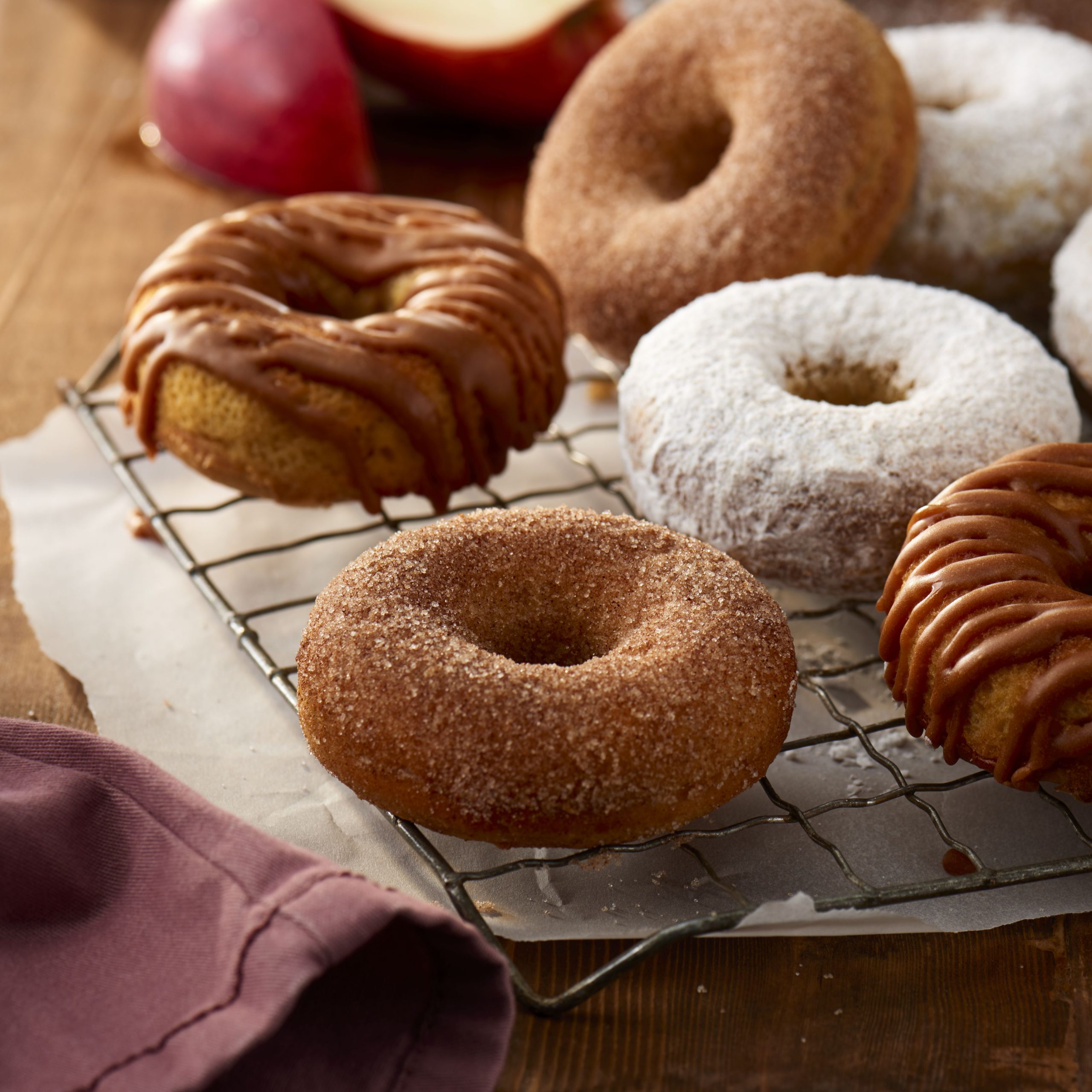 No-Fry Apple Cinnamon Donuts