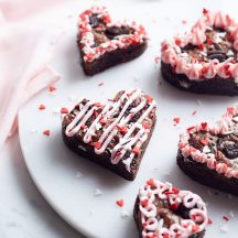 Cookies and Cream Valentine Brownies