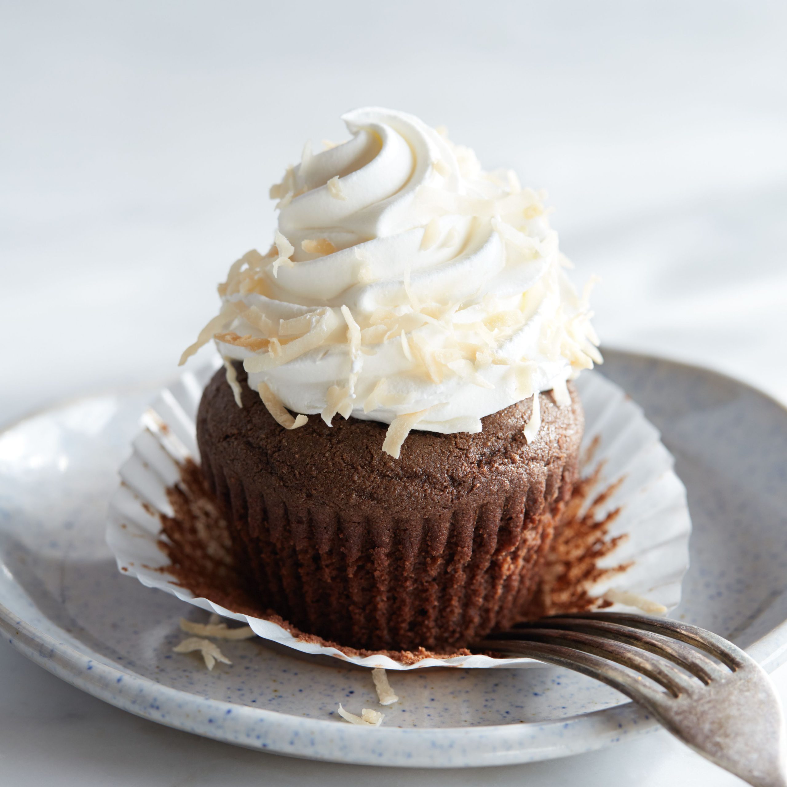 Gluten Free Chocolate-Coconut Cupcakes