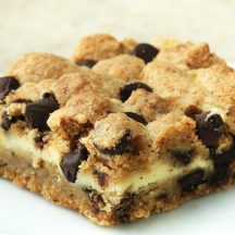 Chocolate Chip Cookie Cheesecake Bars