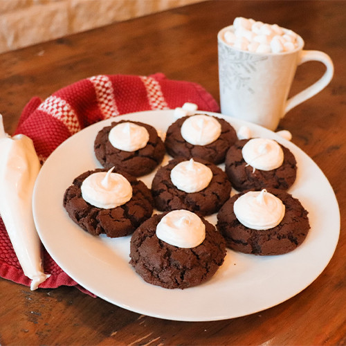 Warm Hot Cocoa Cookies