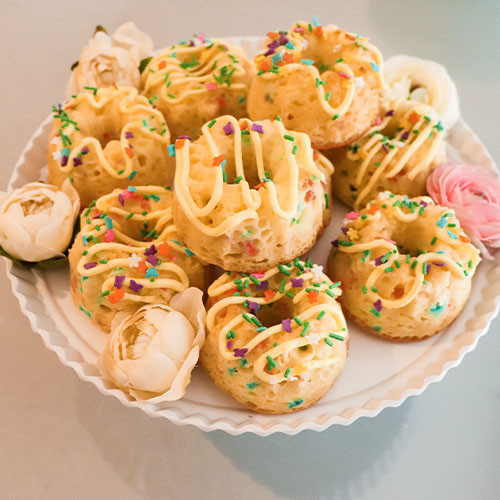 Funfetti® Spring Mini Bundt Cakes