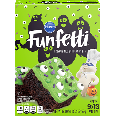 Funfetti® Slime Brownie Mix with Candy Bits