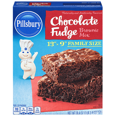 Pillsbury Chocolate Fudge Family Sized Brownie Box Mix