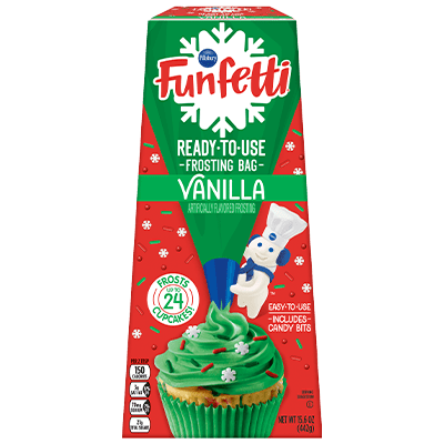 Funfetti® Holiday Vanilla Flavored Ready-to-Use Frosting Bag