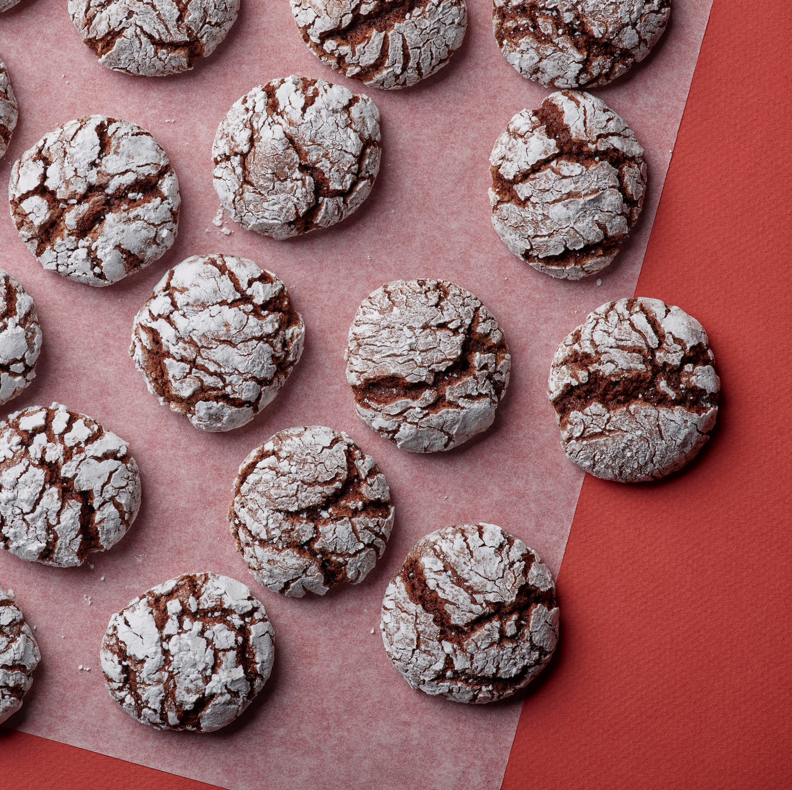 Chocolate Espresso Crinkle Cookies