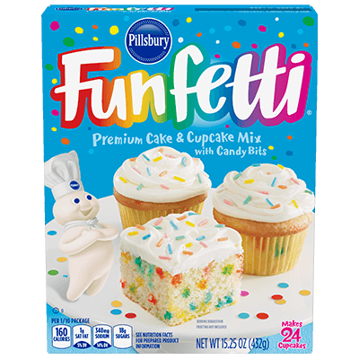 <strong>Funfetti<sup>®</sup></strong> Premium Cake & Cupcake Mix