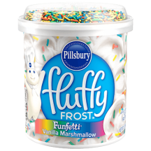 <strong>Fluffy Frost<sup>™ </sup> Funfetti<sup>®</sup></strong> Vanilla Marshmallow Flavored Fluffy Frosting thumbnail