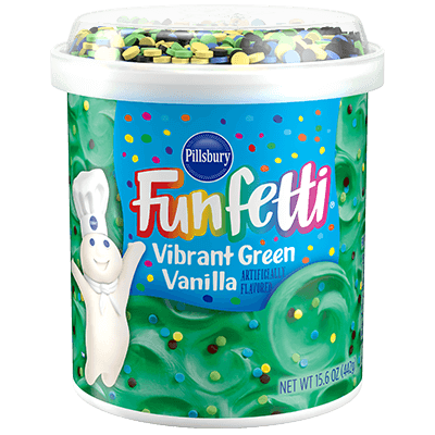 <strong>Funfetti<sup>®</sup></strong> Vibrant Green Vanilla Frosting