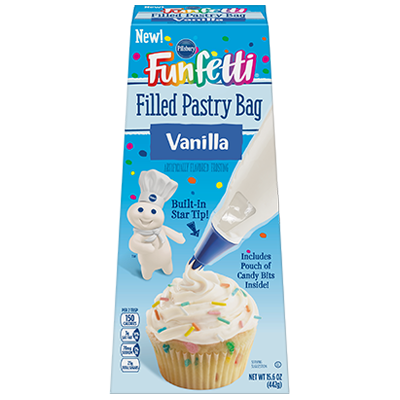 <strong>Funfetti®</strong> Filled Pastry Bag Vanilla Frosting