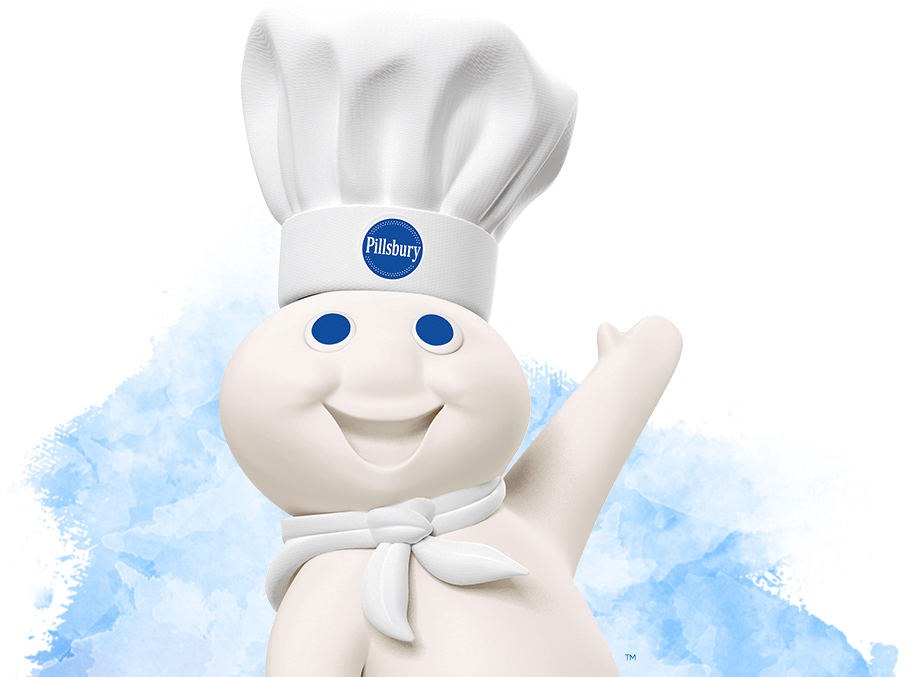 Pillsbury. White and blue cartoon character