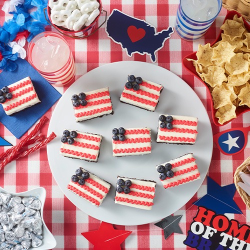 American Flag Brownies