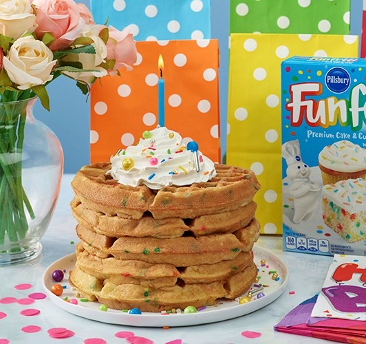 Funfetti® Birthday Cake Mix Waffles
