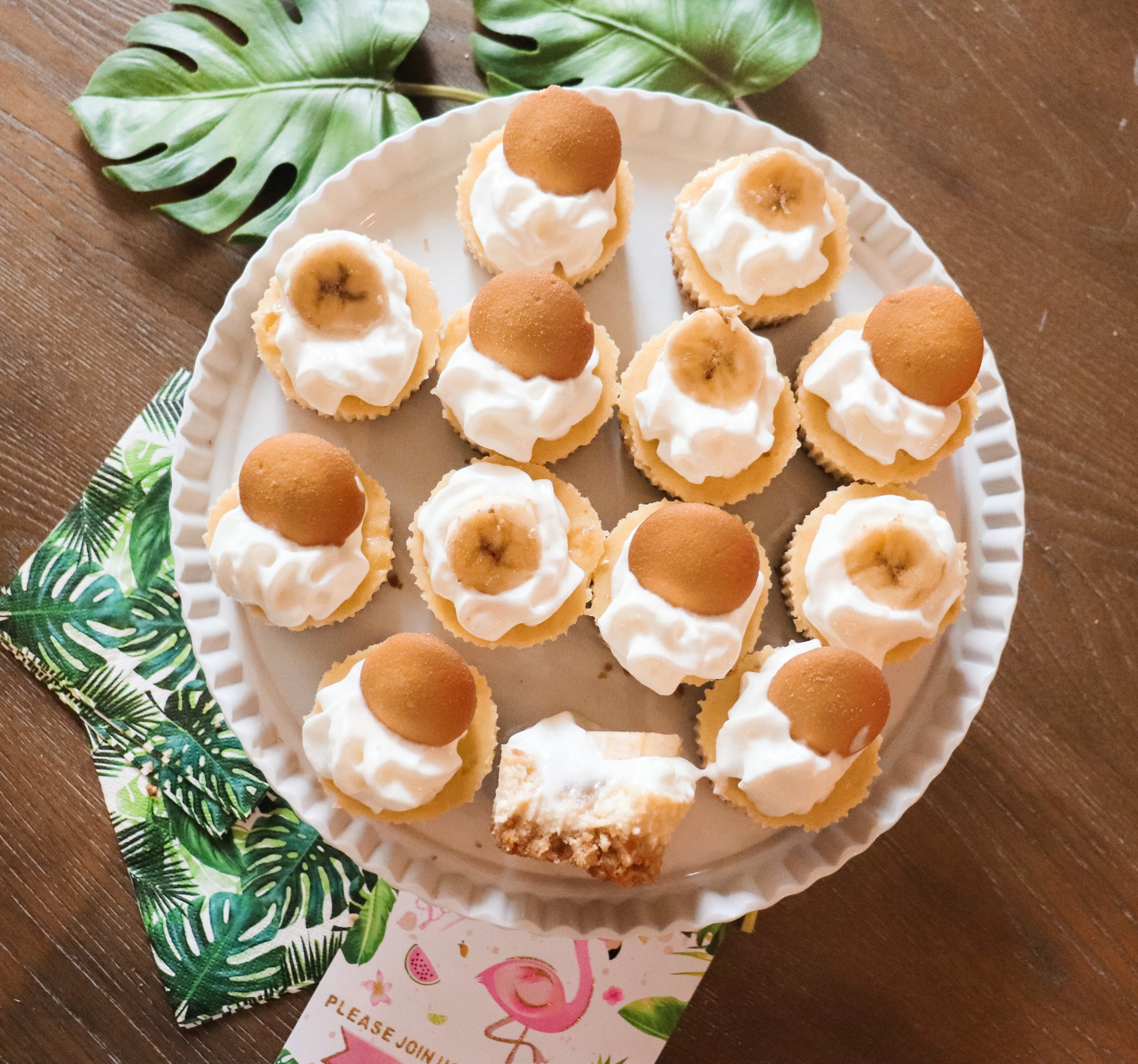 Mini Banana Pudding Cheesecakes