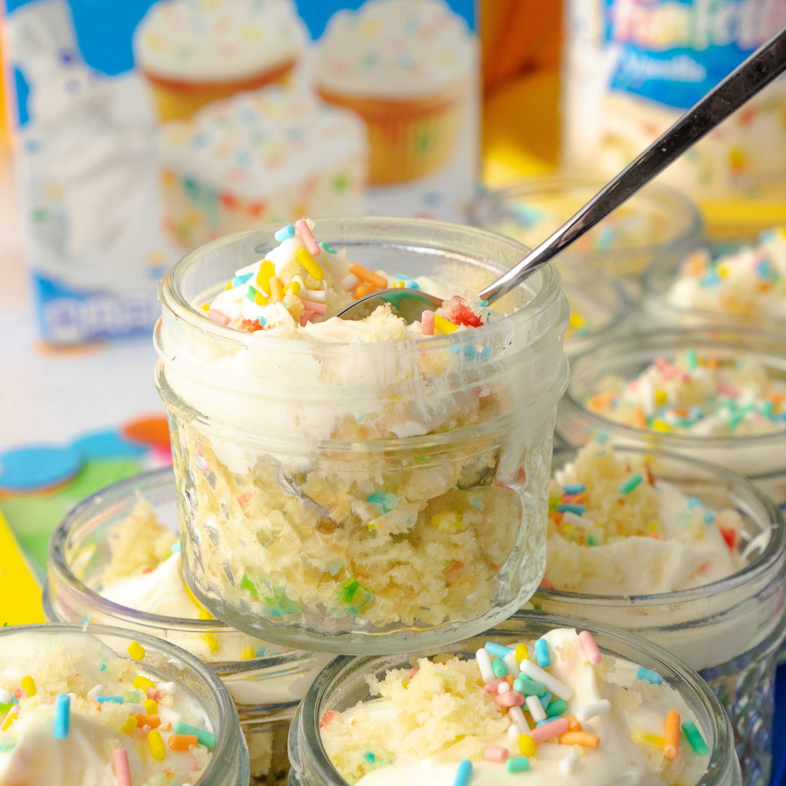 Mini Funfetti Dessert Cakes