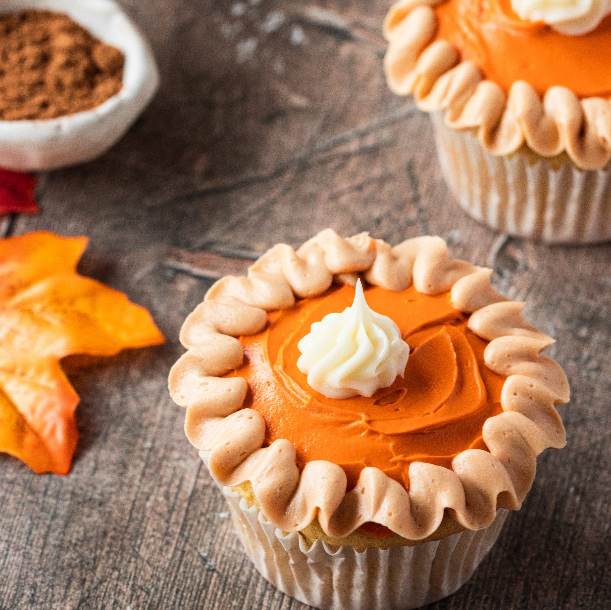 Pumpkin Pie Cupcakes