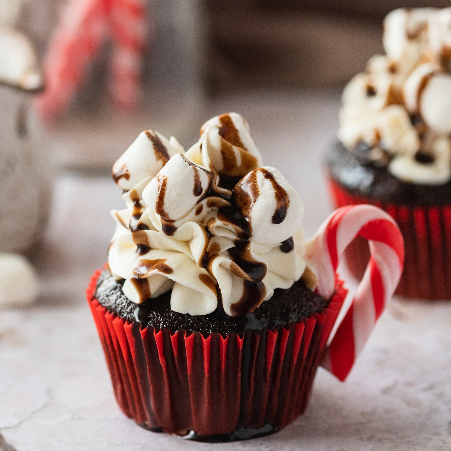 Hot Cocoa Cupcakes