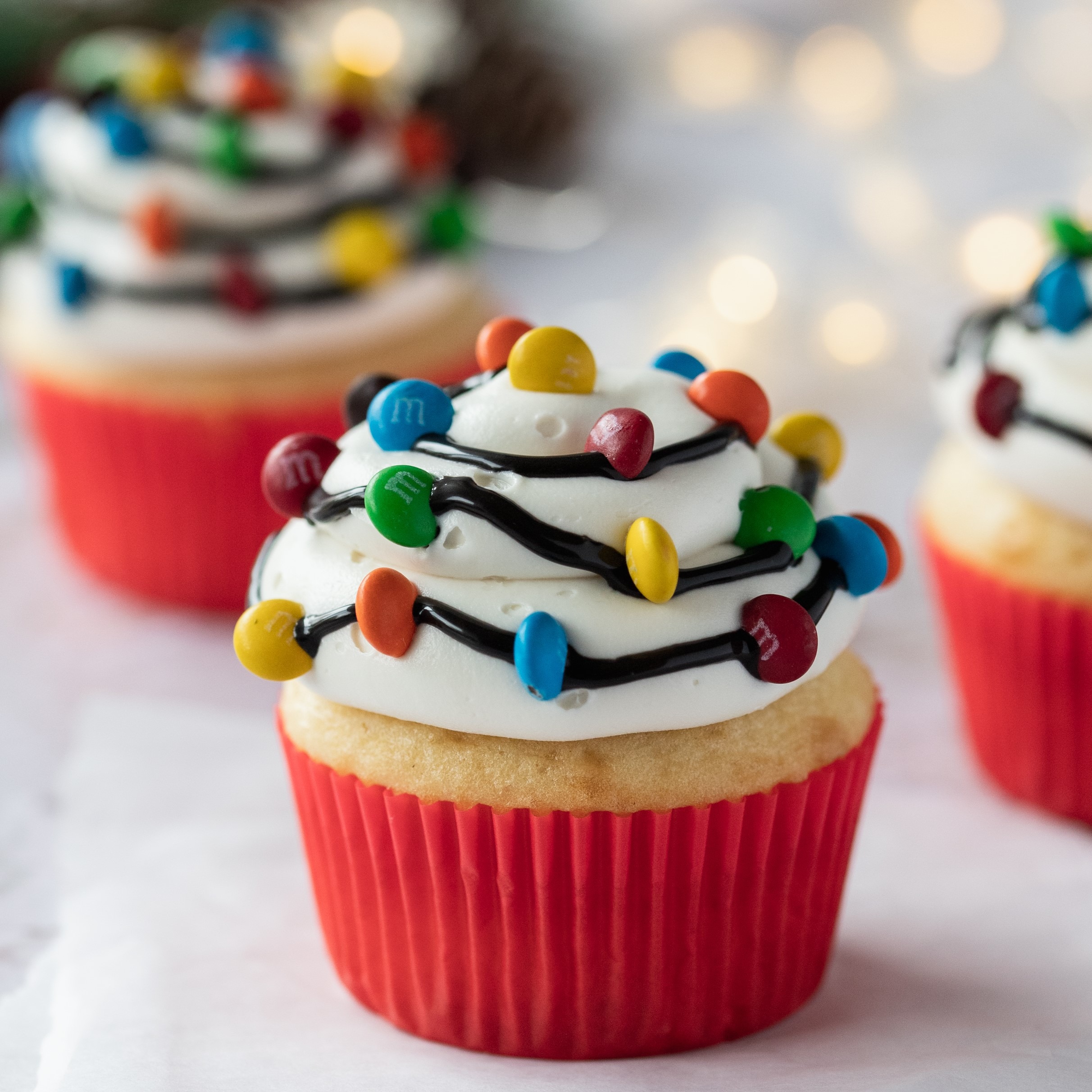 Christmas Light Cupcakes Recipe