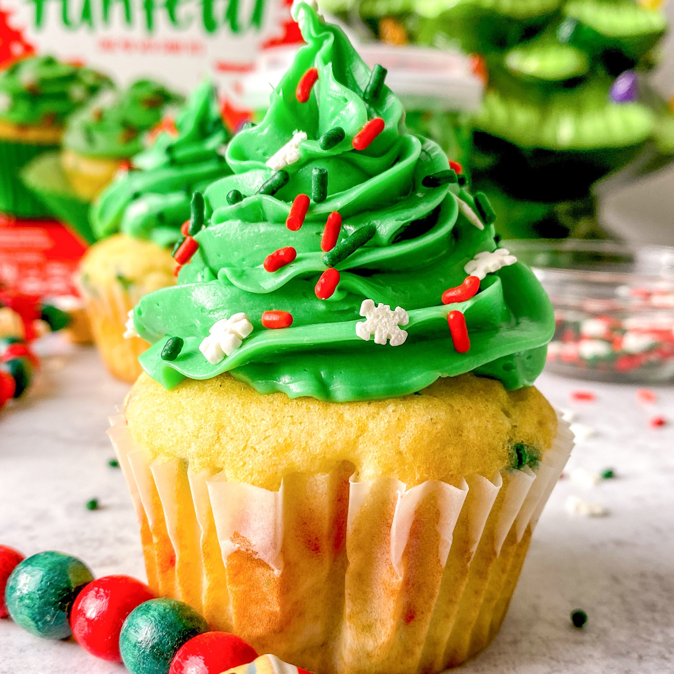 Christmas Tree Cupcakes Recipe