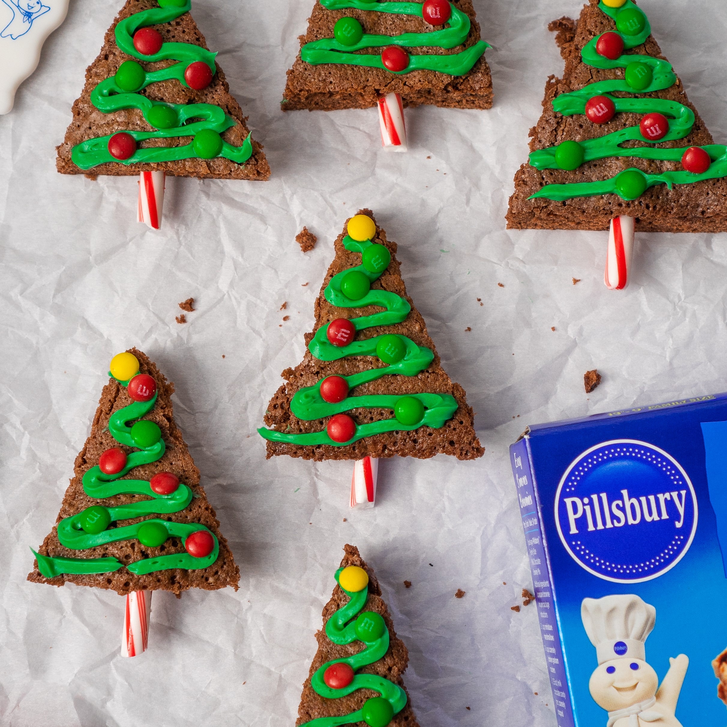 Christmas Tree Brownies Recipe